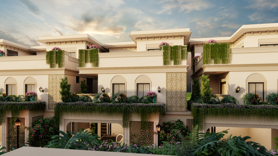 Villa balcony view