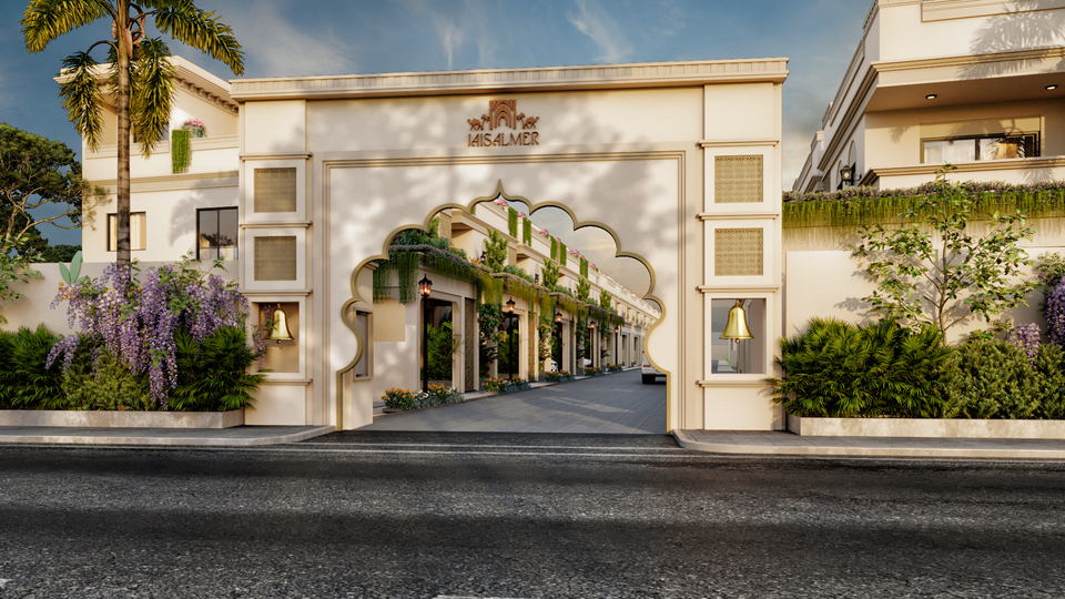 Villa entrance detail