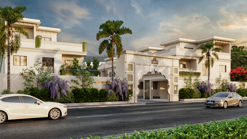 Villa entrance