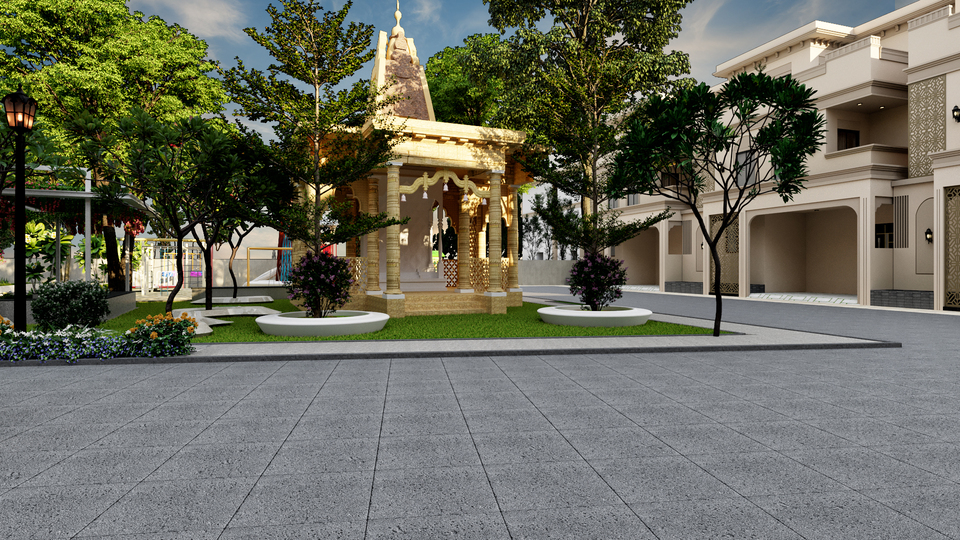 Temple courtyard