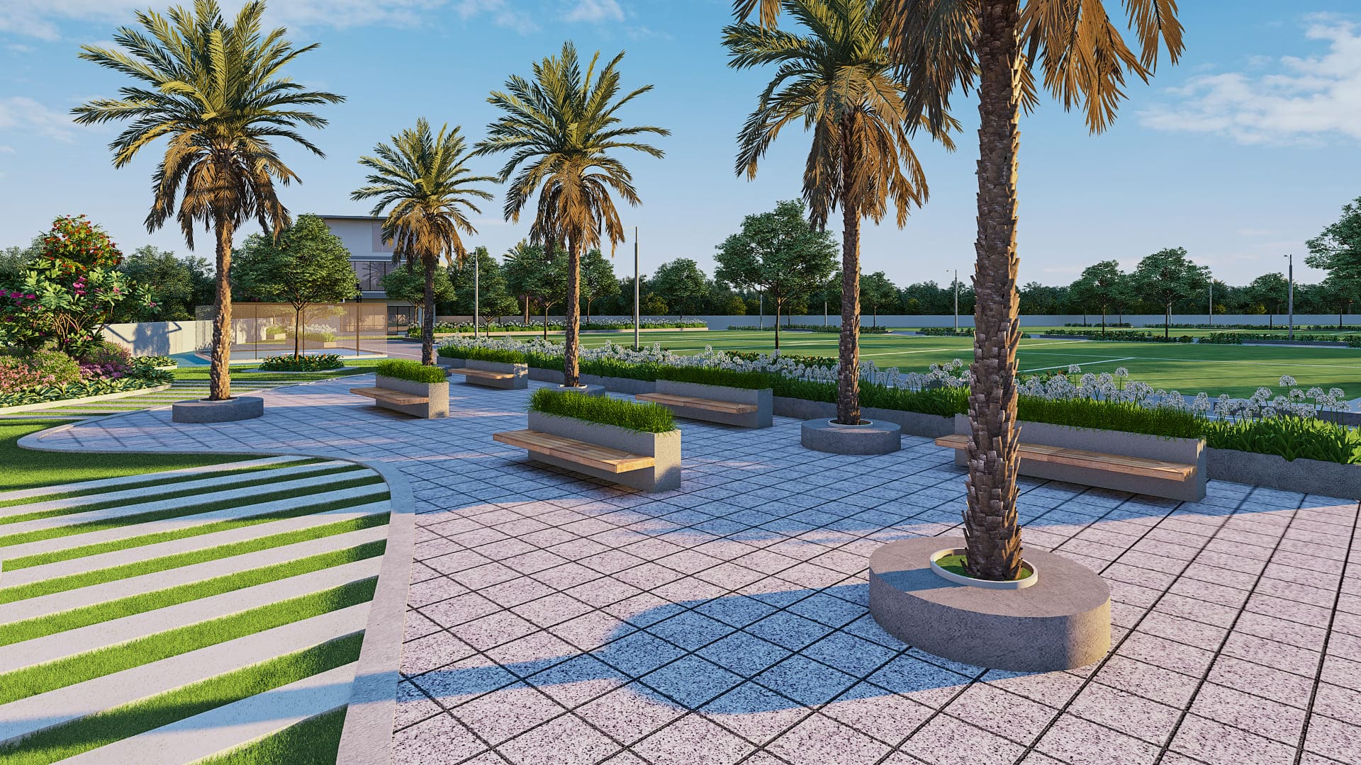 Seating pergola
