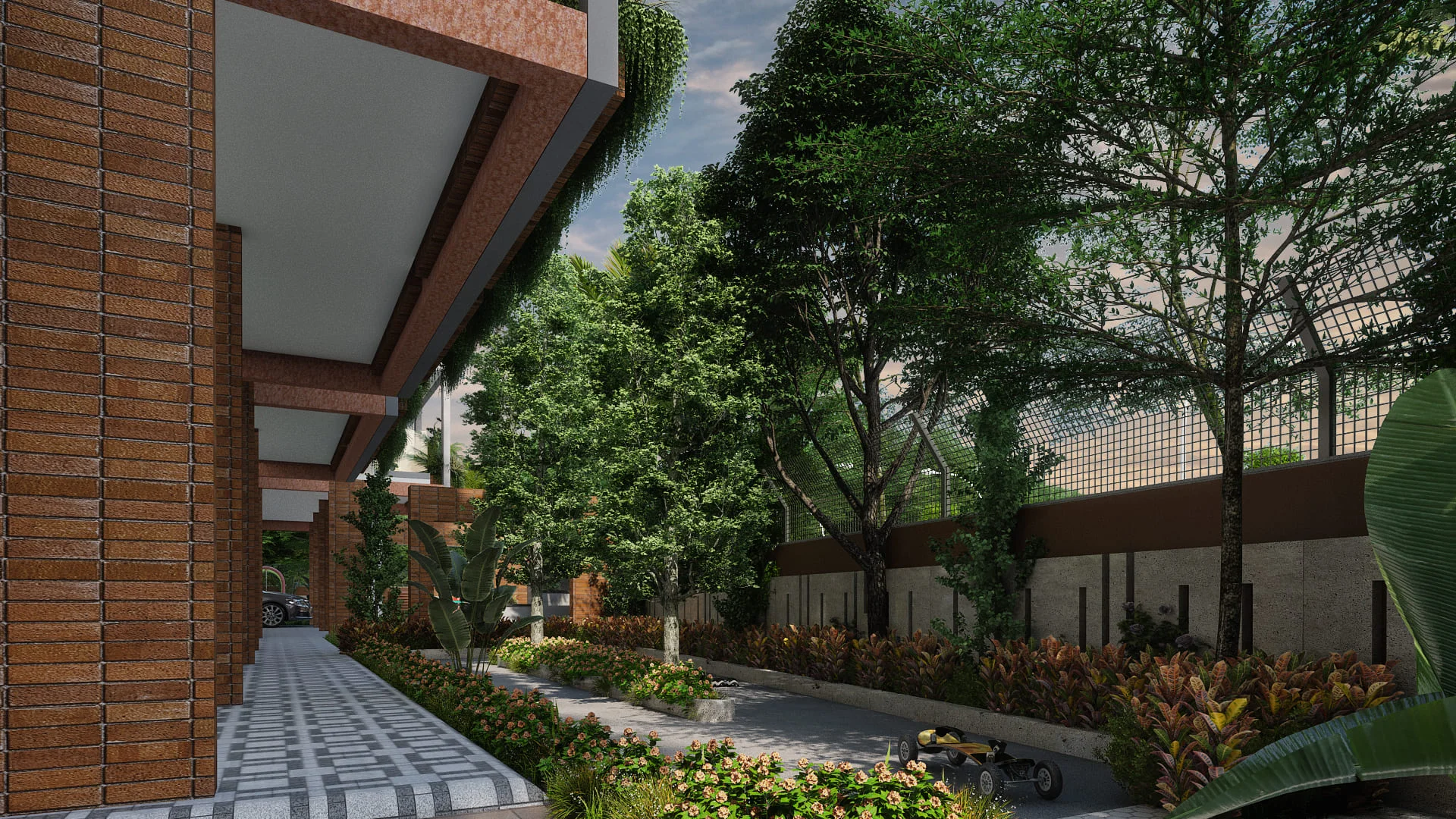 Courtyard view