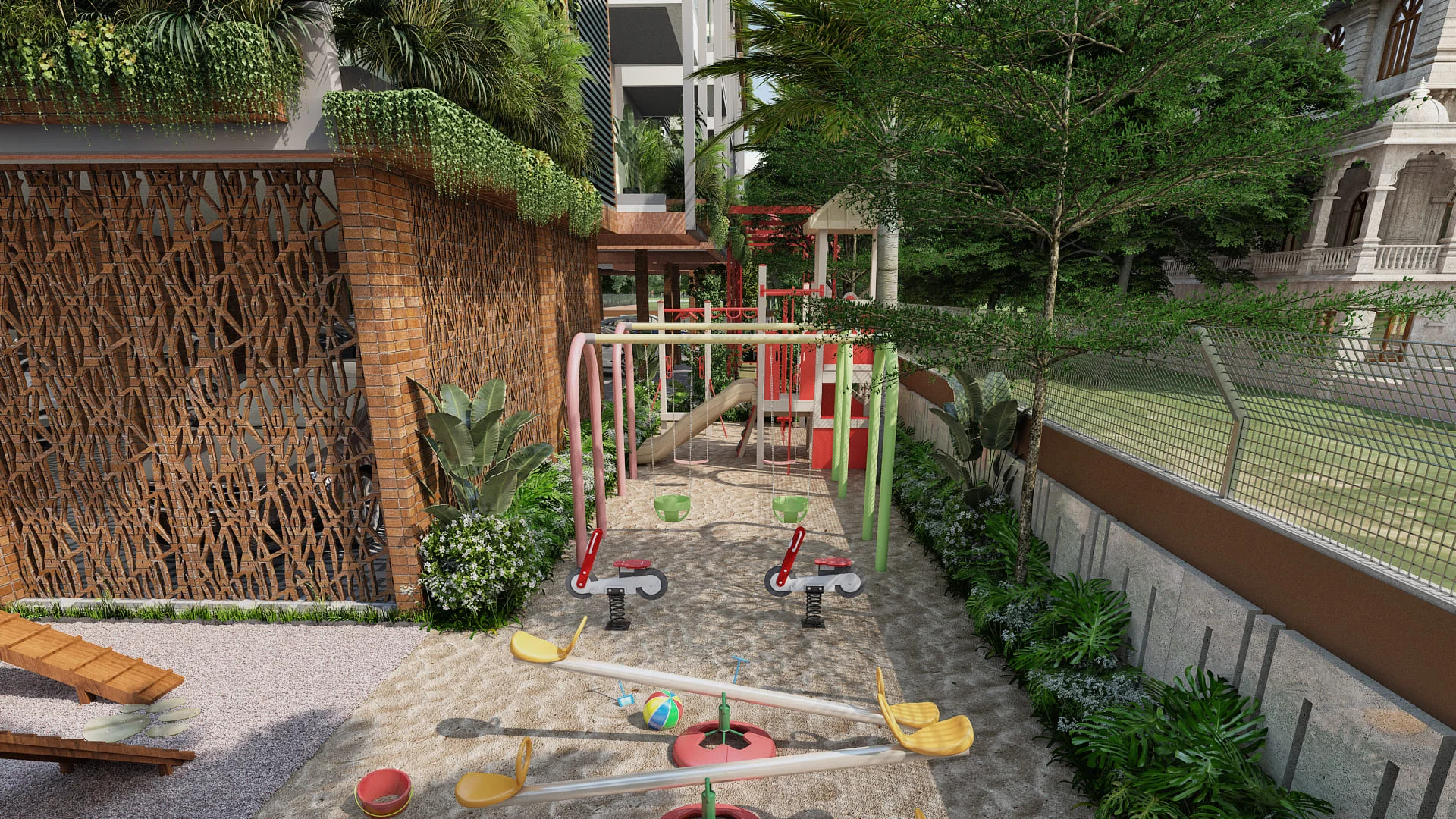 Green walkway