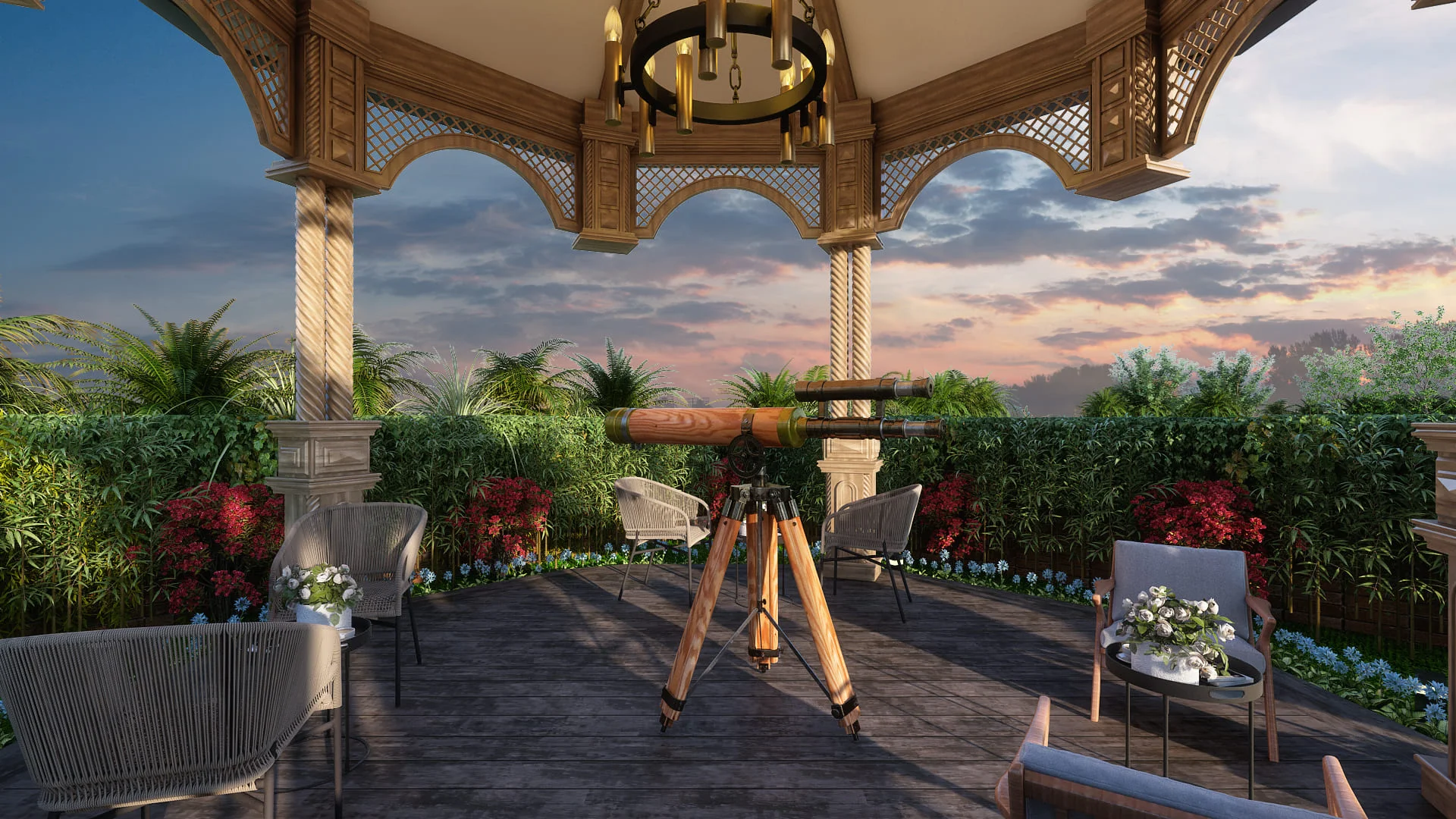 Rooftop Lounge — Olive & Oak