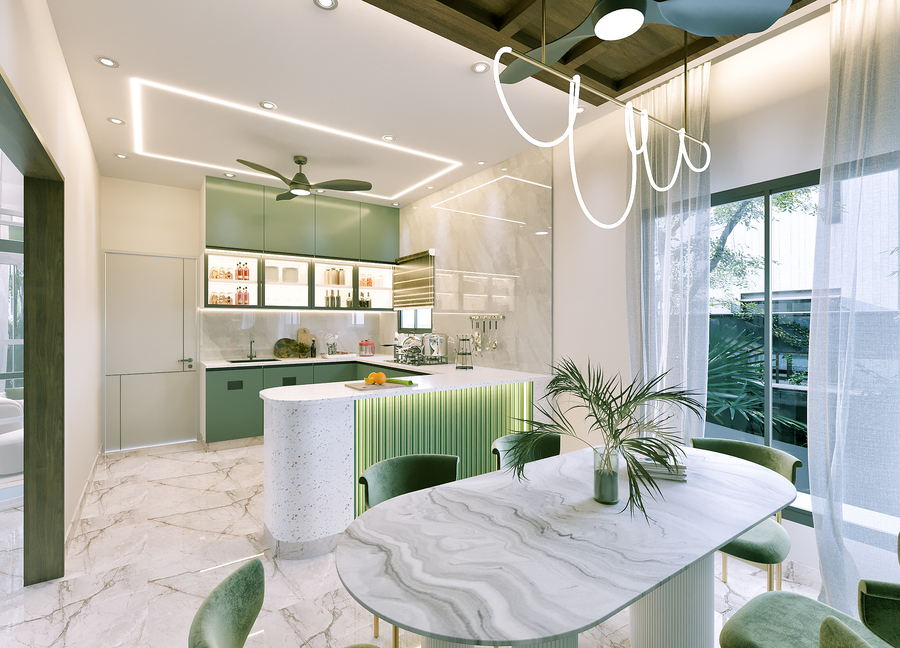 Kitchen and dining