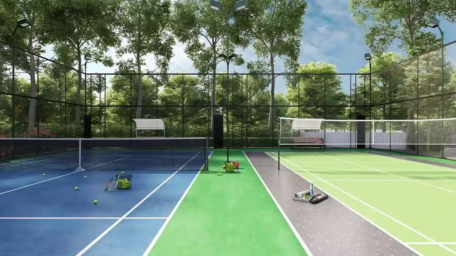 Sports courts