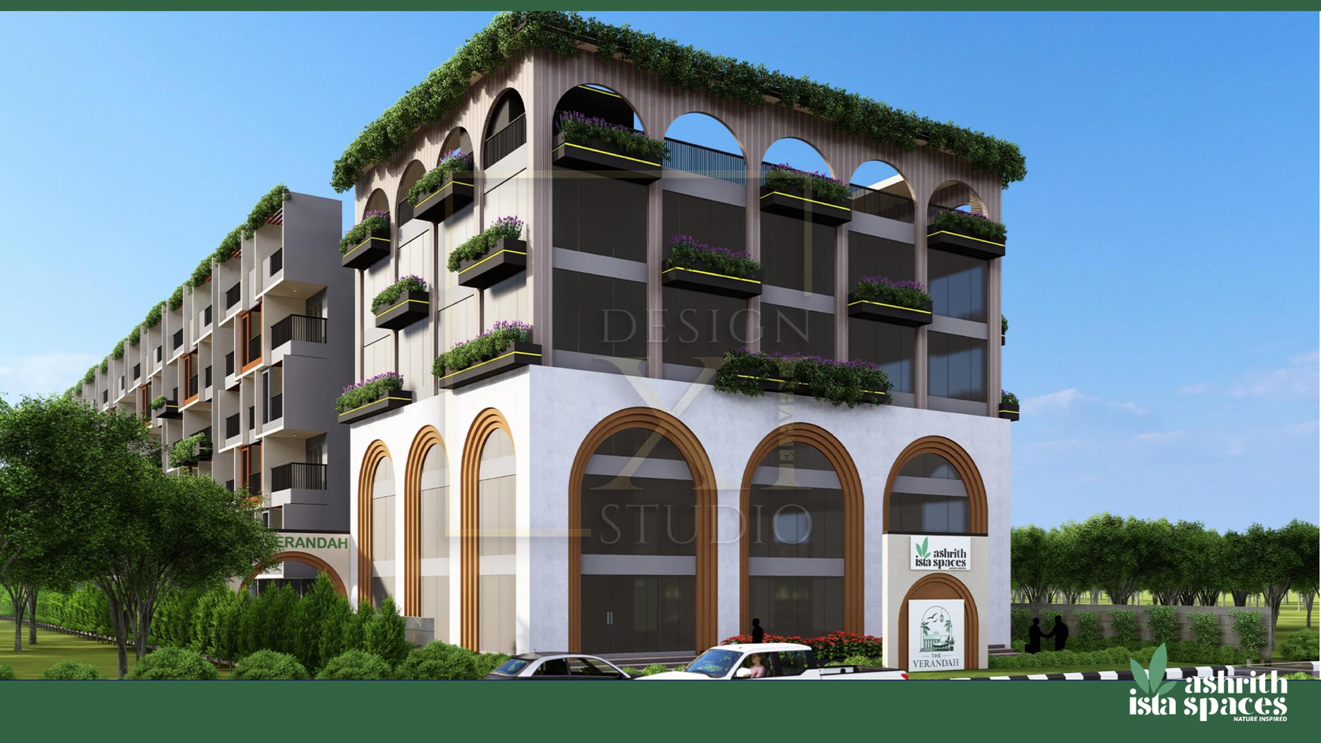 Verandah elevation render